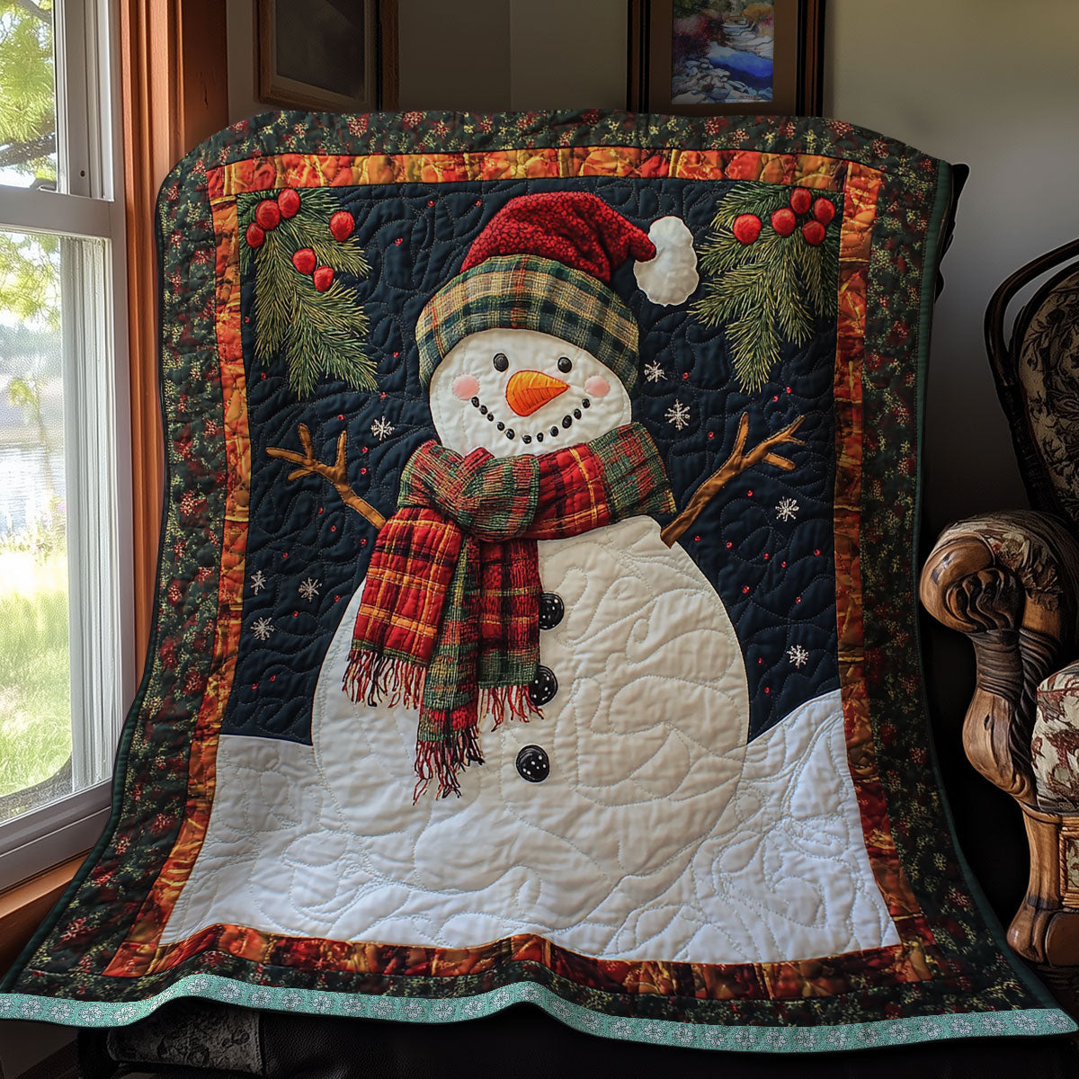 Funny Snowman WX2311020CL Quilt
