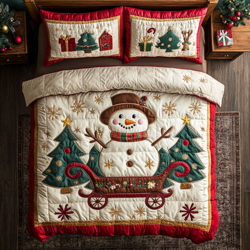 Snowman Sleigh CP2308058CL Duvet Cover Set