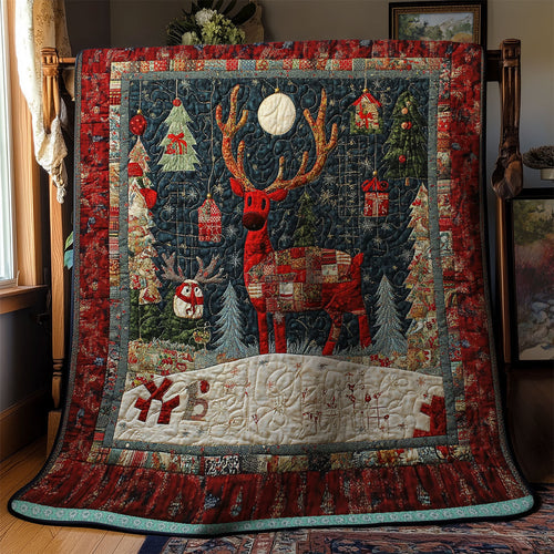 Red Reindeer WX2311040CL Quilt