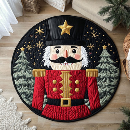 Festive Nutcracker CW2208002CL Quilted Round Mat