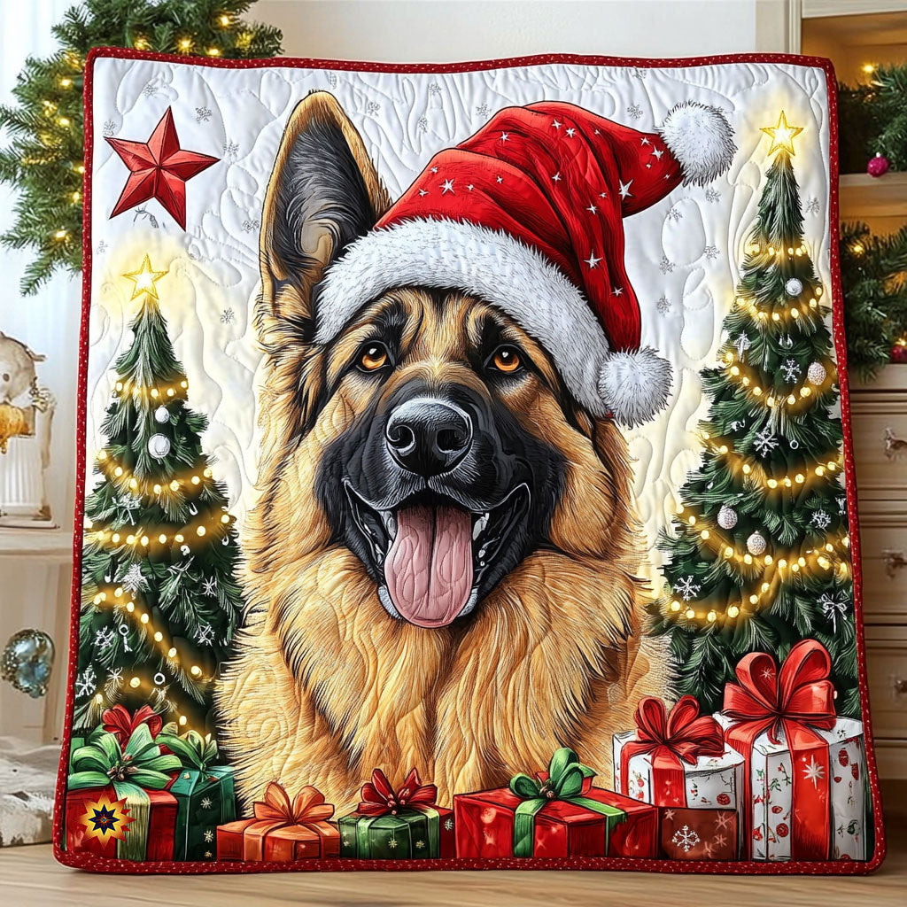 Happy Dog Christmas WX1411024CL Quilt