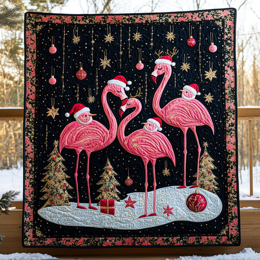 Flamingo Frost Night WN0210068CL Quilt