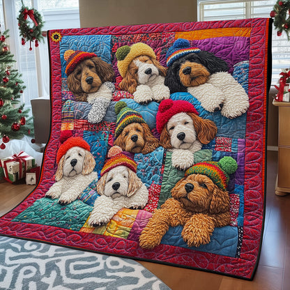 Sleeping Cocker Spaniel WY2111016CL Quilt