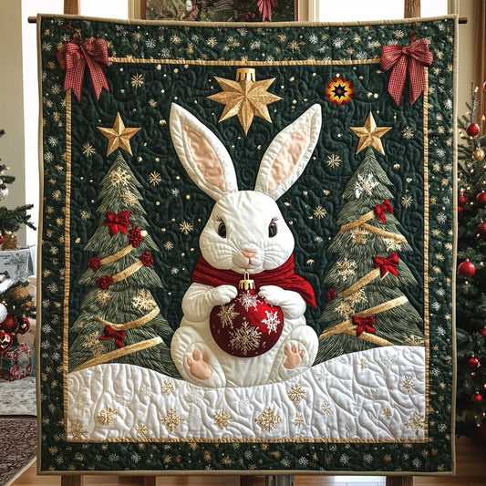 Christmas Rabbit WJ0212006CL Quilt
