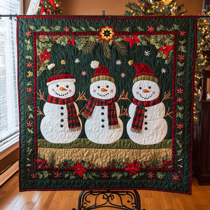 Snowman Triplet WP0612020CL Quilt