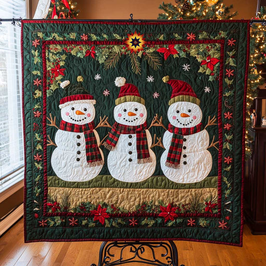 Snowman Triplet WP0612020CL Quilt