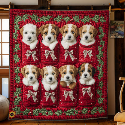 Christmas Puppy WY2811032CL Quilt