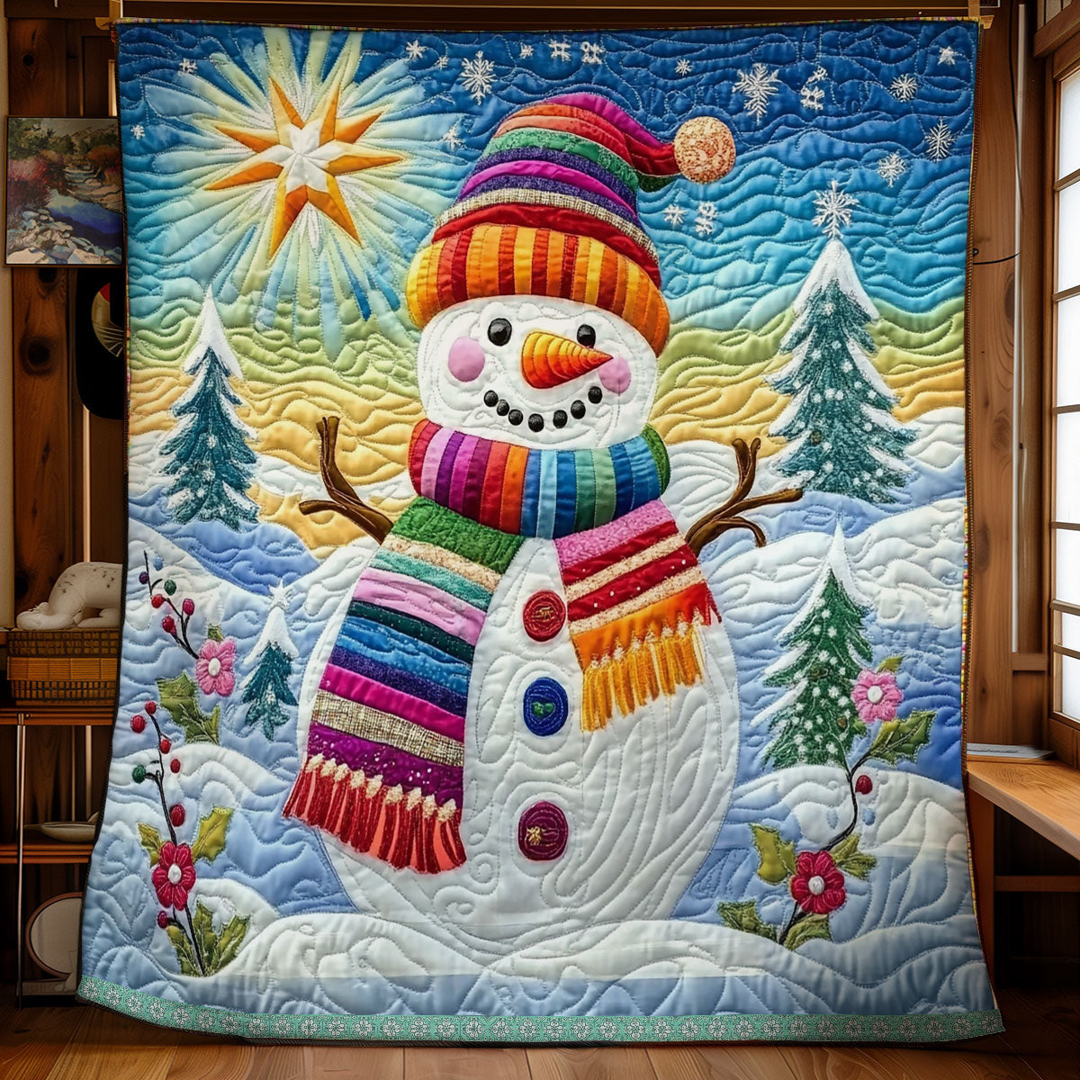 Snowman Colorful WX1811044CL Quilt