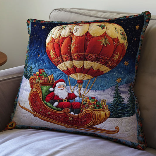 Santa Hot Air Balloon WY0212079CL Quilt Pillow Case