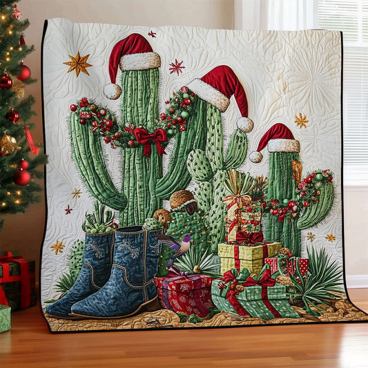 Cactus Cowboy Christmas WY2511017CL Quilt