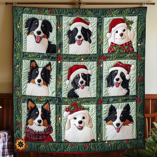 Christmas Of Border Collie WY2911019CL Quilt