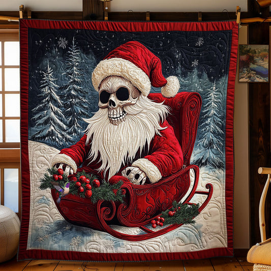 Skull Santa Claus WY0712024CL Quilt