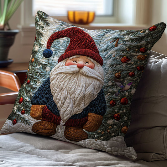 Snow Forest Gnome WY1412019CL Quilt Pillow Case
