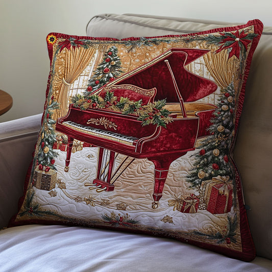 Christmas Piano WY1612135CL Quilt Pillow Case