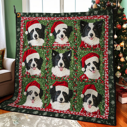 Santa Border Collie WY2311013CL  Quilt