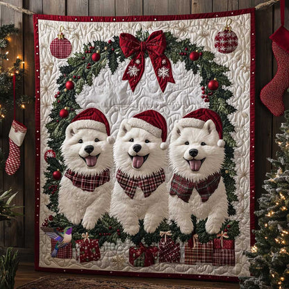 Snowy Samoyed Joy WN2811077CL Quilt