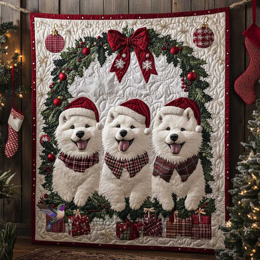 Snowy Samoyed Joy WN2811077CL Quilt
