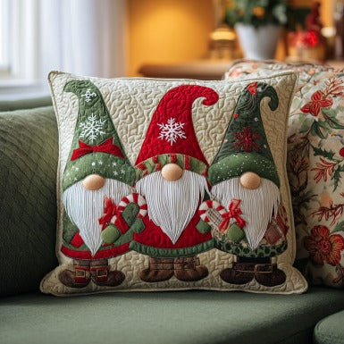Christmas Gnomes XR0910031CL Quilt Pillow Case