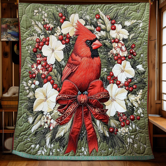 Cardinal Christmas WX1311006L Quilt