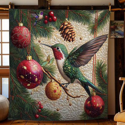 Christmas Hummingbird WY2111029CL Quilt