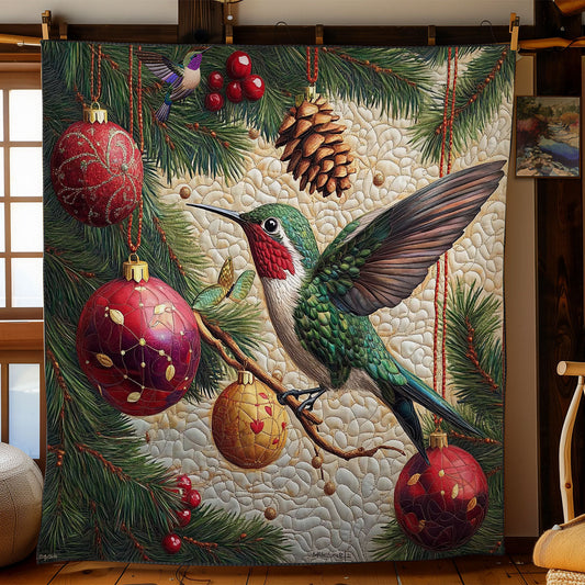Christmas Hummingbird WY2111029CL Quilt