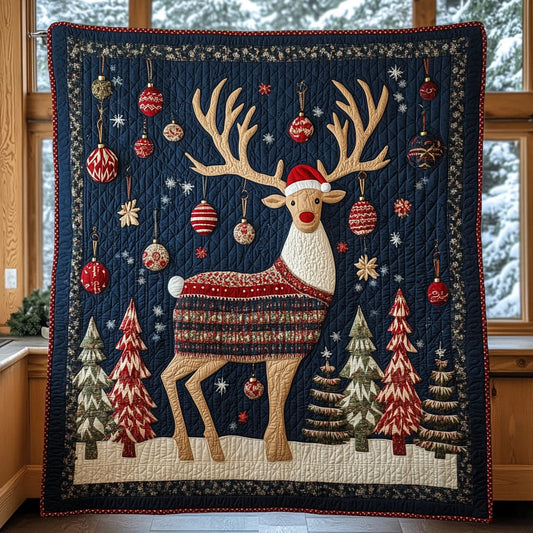 Holiday Antlers CP2308060CL Quilt