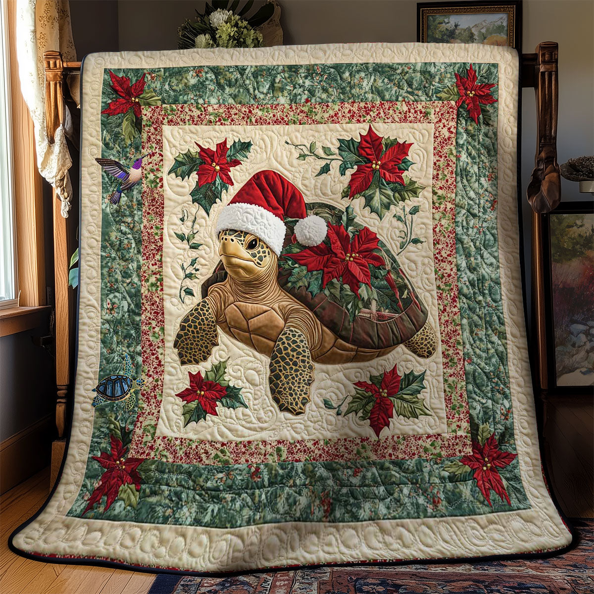 Holiday Turtle Spirit WN2811026CL Quilt