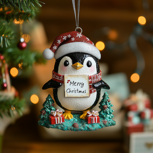 Merry Christmas Penguin LT1610010CL Christmas Ornament
