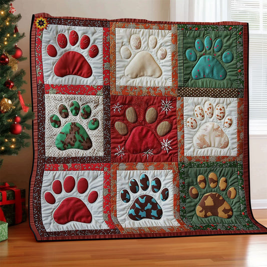 Christmas Paws WY0212003CL Quilt