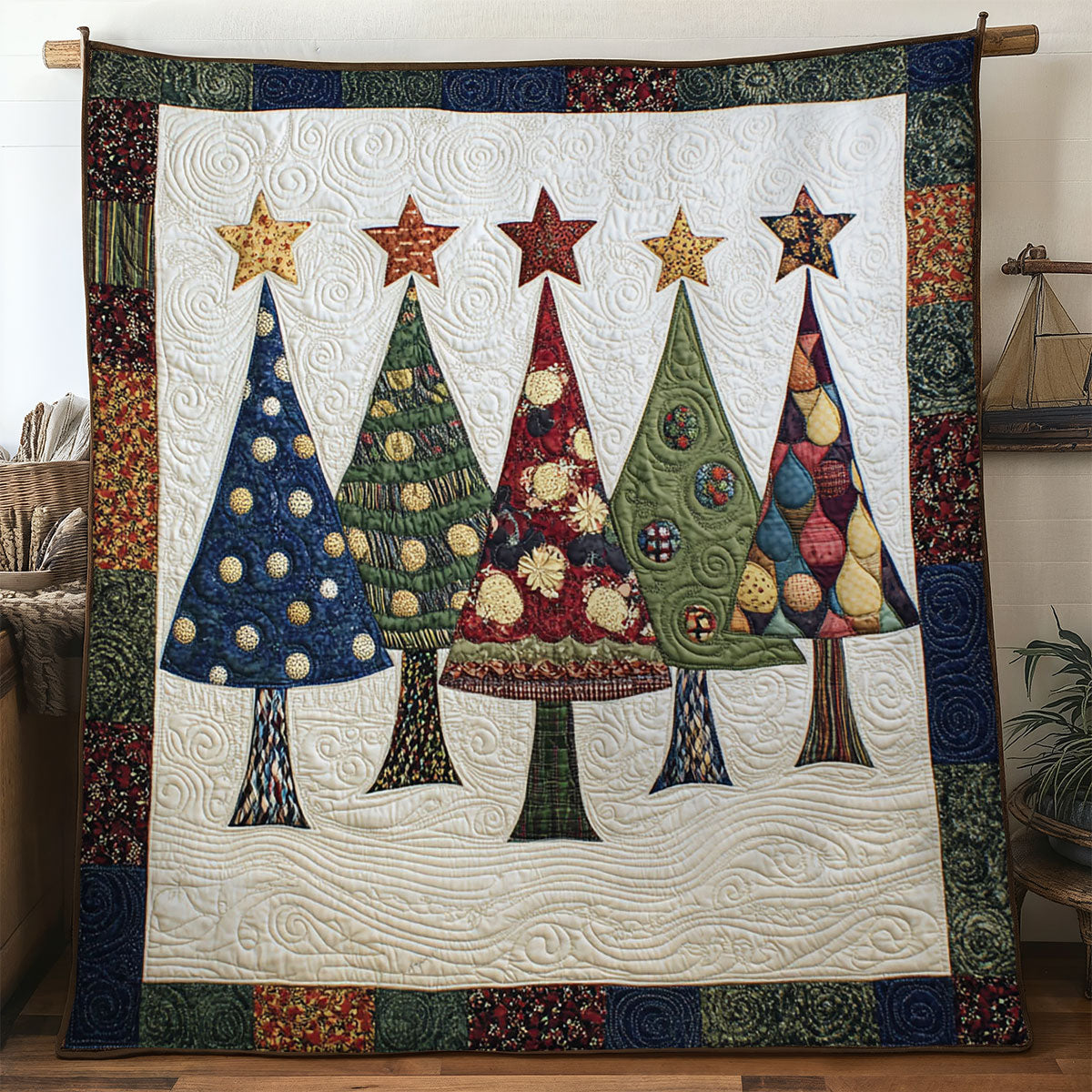Christmas Tree Dance WN0707006CL Quilt