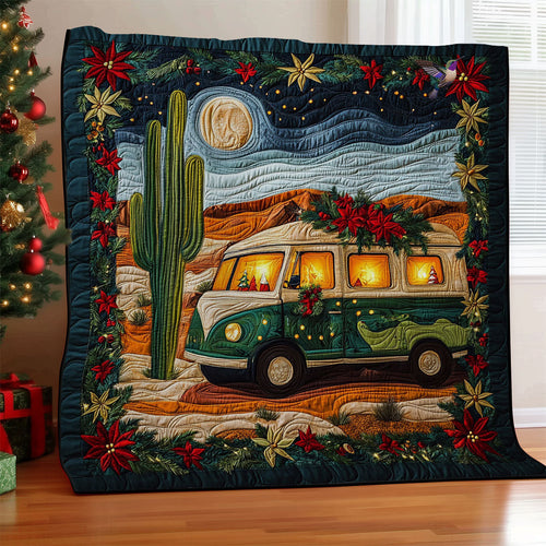 Camping Desert Christmas WY2511012CL Quilt