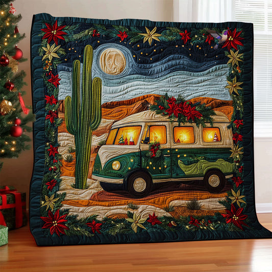 Camping Desert Christmas WY2511012CL Quilt