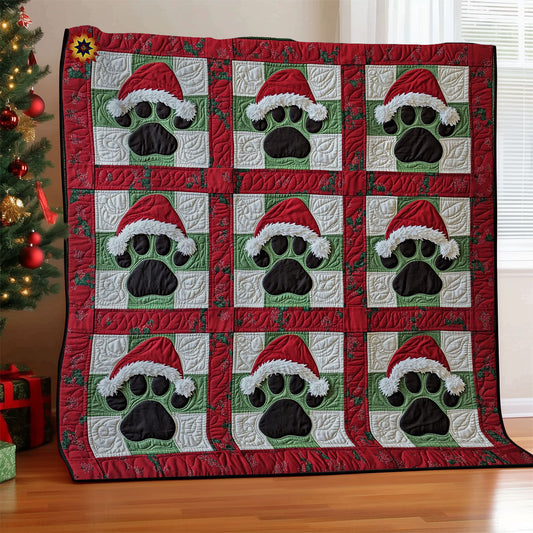 Christmas Dog Paw WY2311012CL Quilt