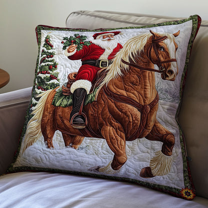Santa Riding Horse WY1412018CL Quilt Pillow Case
