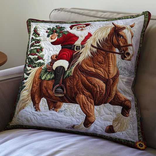 Santa Riding Horse WY1412018CL Quilt Pillow Case