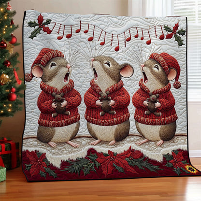 Christmas Singing Mouse WY0412026CL Quilt