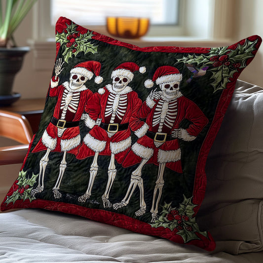 Christmas Skeleton WY0612080CL Quilt Pillow Case