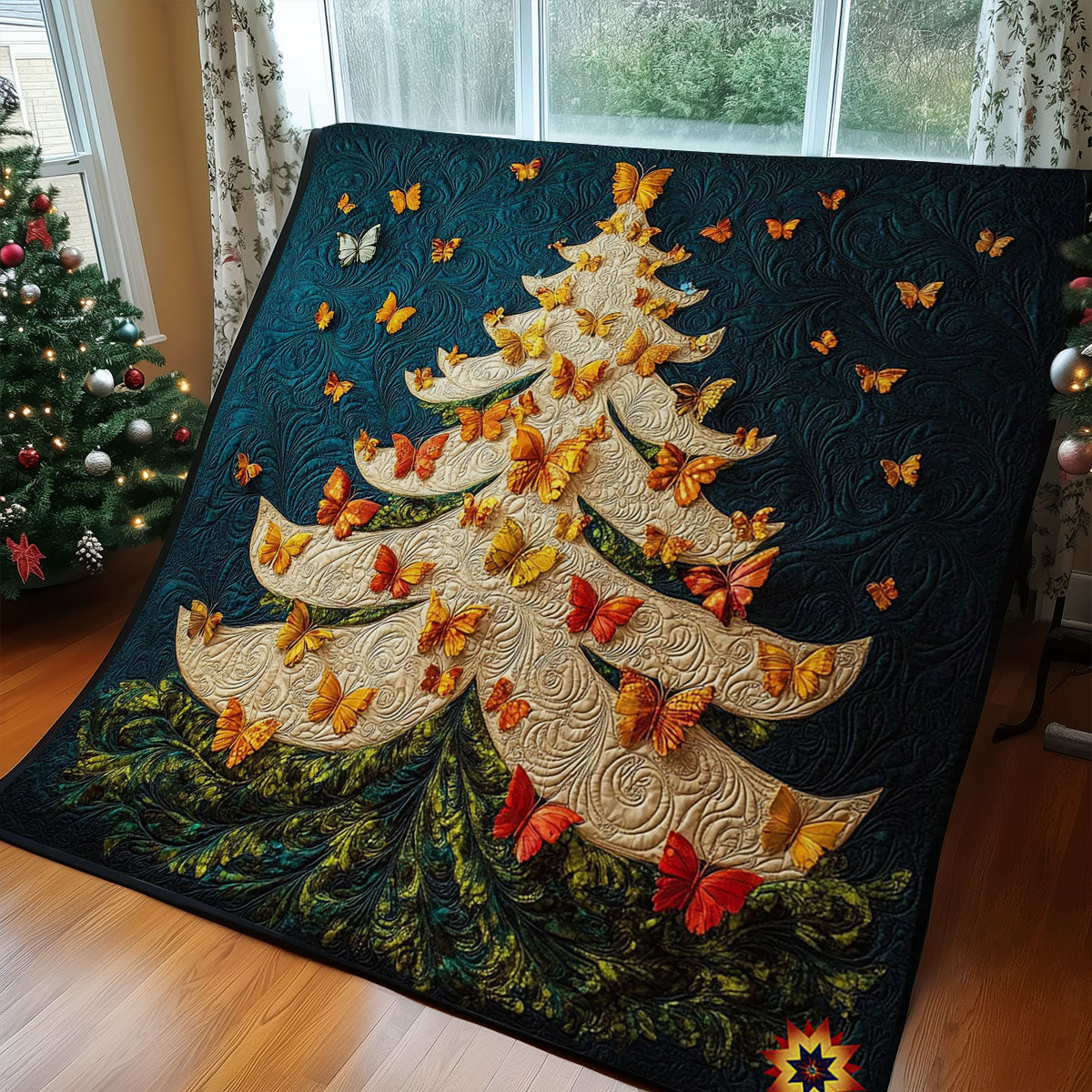 Butterfly Christmas Tree WY2611031CL Quilt
