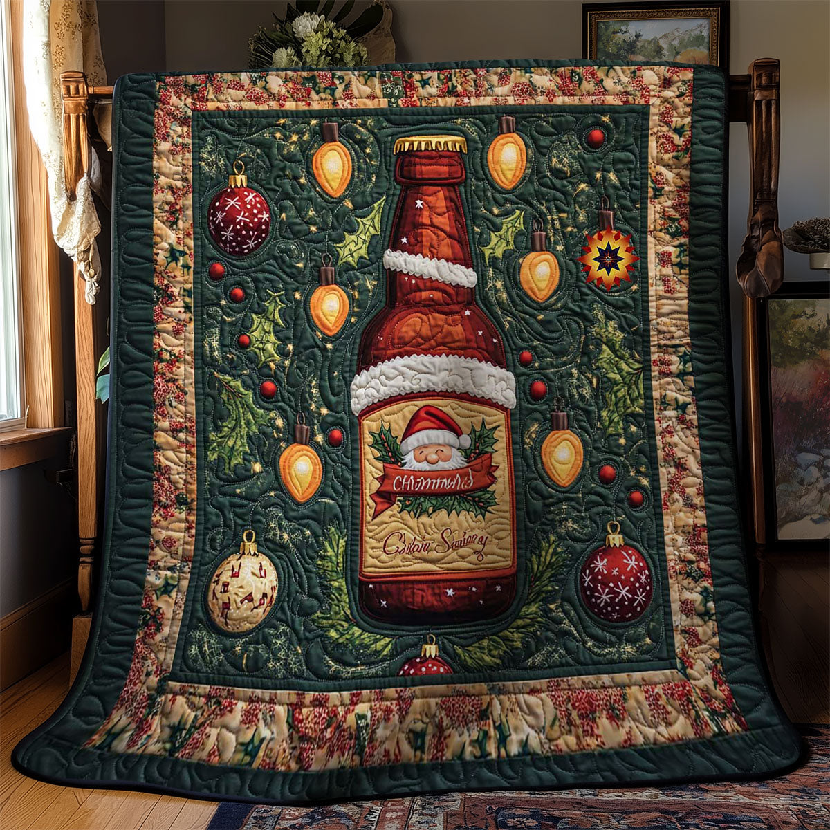 Santa's Beer WN2011148CL Quilt