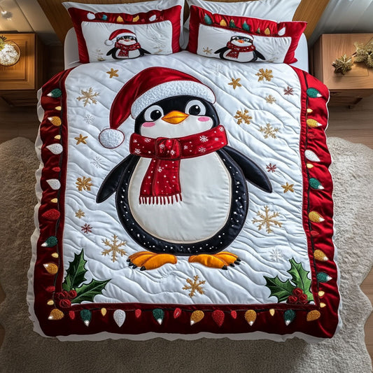 Holiday Penguin WN0410032CL Duvet Cover Set