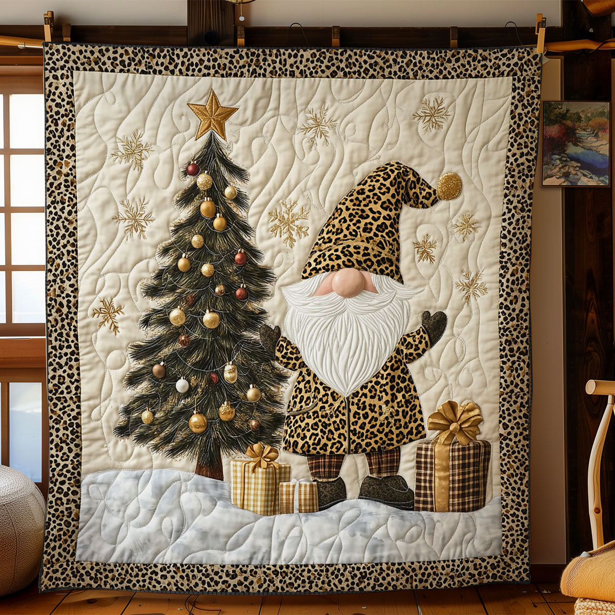 Leopard Gnome Magic WN1207046CL Quilt