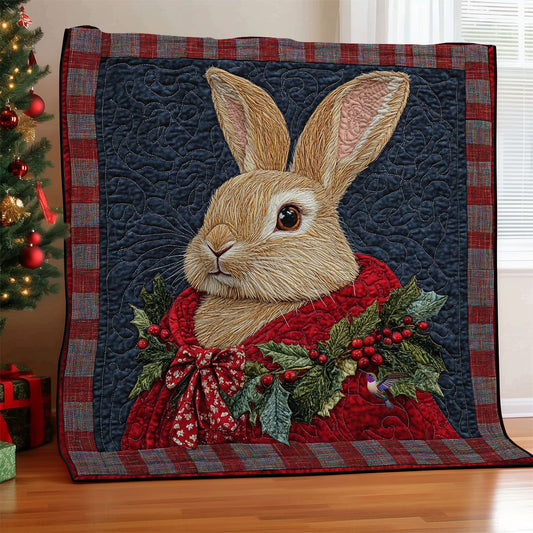 Christmas Rabbit WY1411006CL Quilt