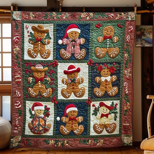 Festive Gingerbread Cowboy WN2211034CL Quilt