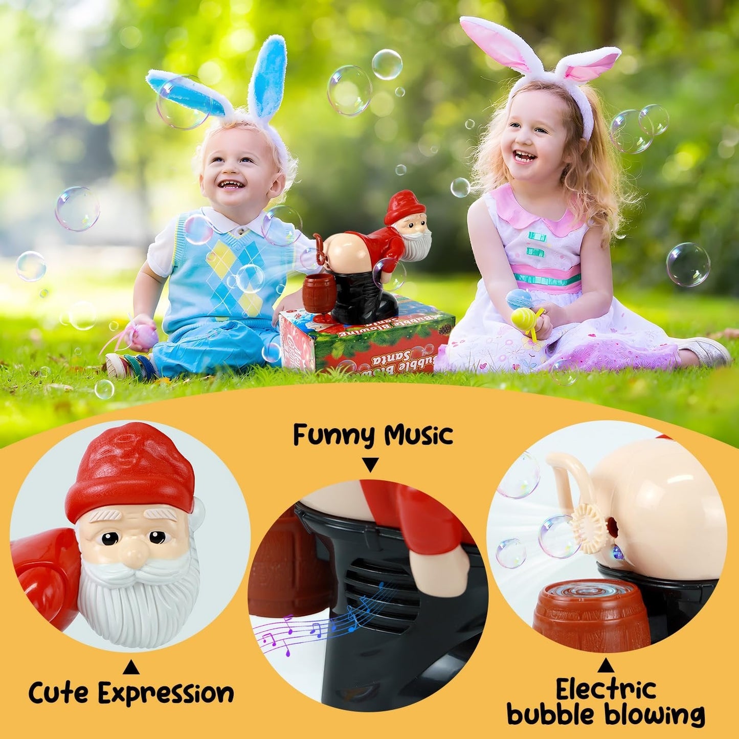 🎄Celebrate Christmas: 60% OFF! 🎅Bubble Blowing Santa With Music & Flashing Lights🫧