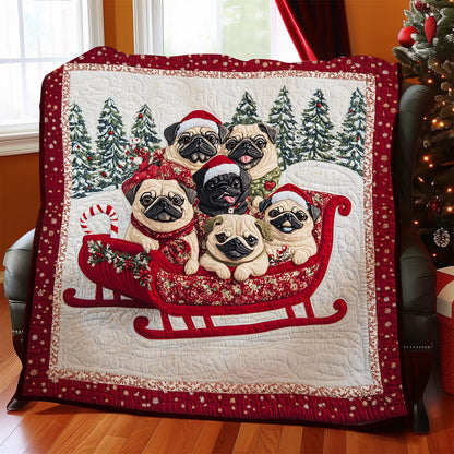 Christmas Bull Dog WY1411037CL Quilt