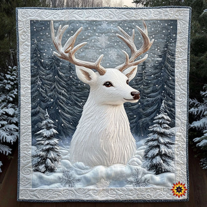 Snow Reindeer WY2511040CL Quilt