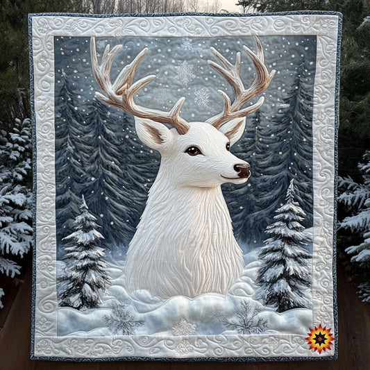Snow Reindeer WY2511040CL Quilt