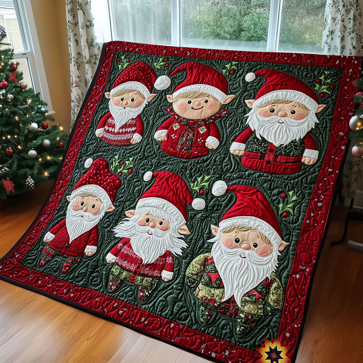 Christmas Gnome WY2311010CL Quilt