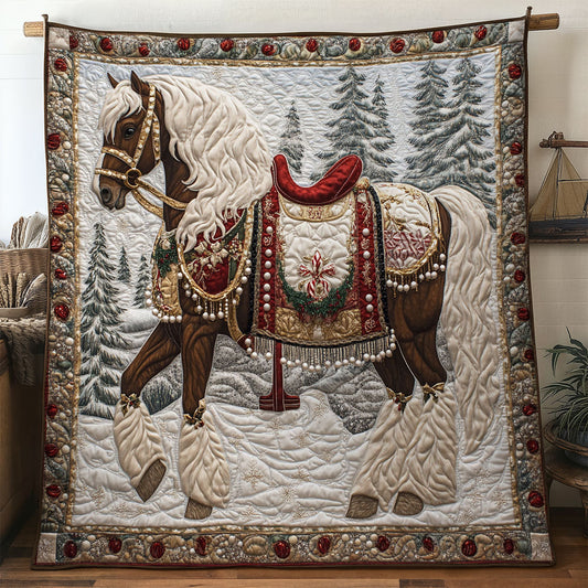 Holly Jolly Horse WN1007004CL Quilt
