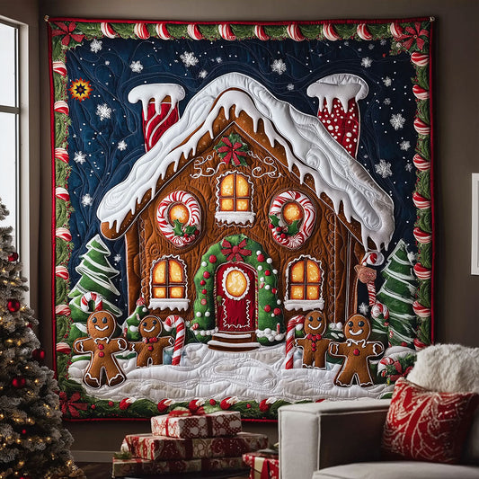 Christmas Gingerbread House WJ2711007CL Quilt
